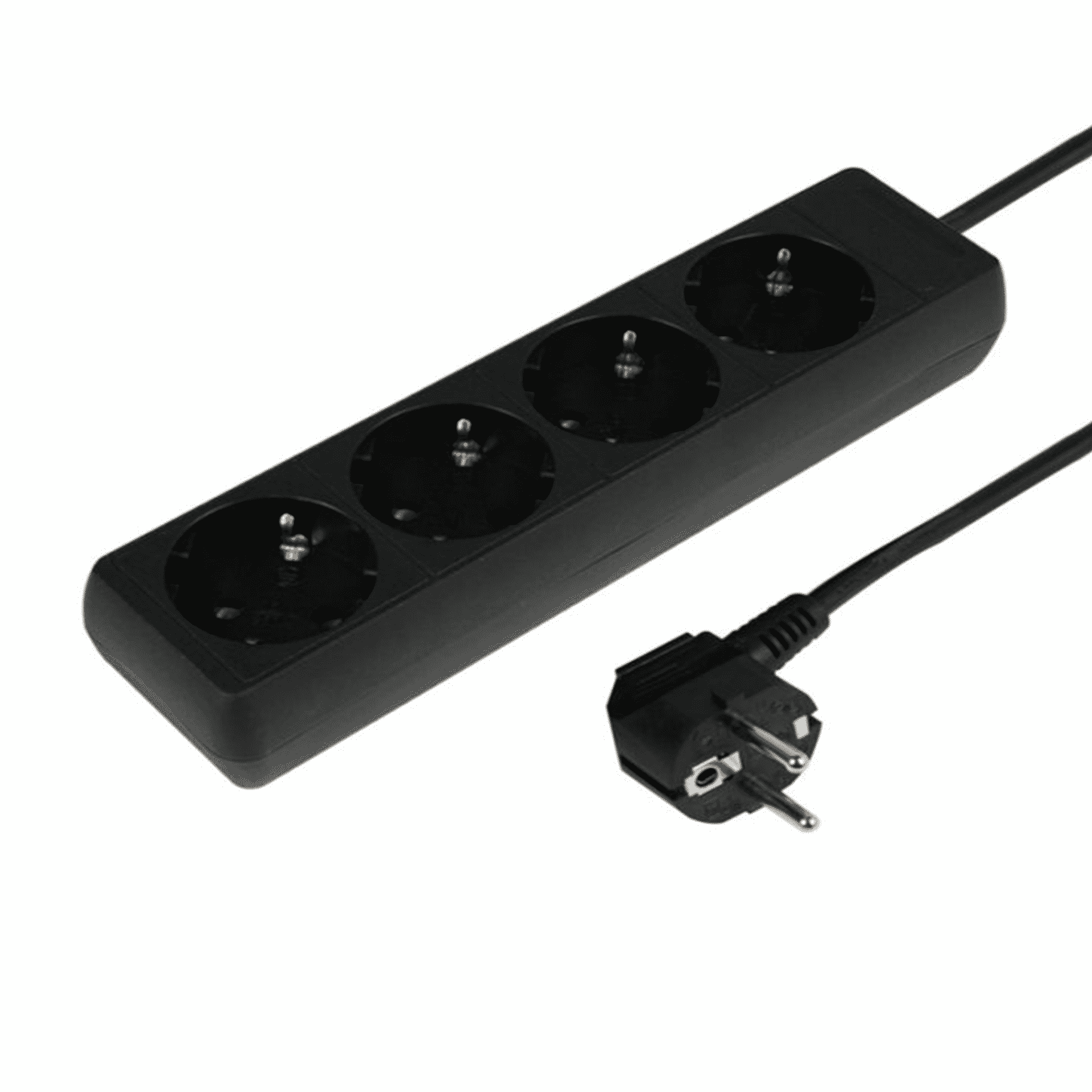 TAFELCONTACTDOOS 4 VOUDIG ZWART-0