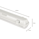 IP65 ARMATUUR PORTIA 150CM 1 BUIS (SLIM)