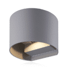 dimbare led wandlamp grijs rond
